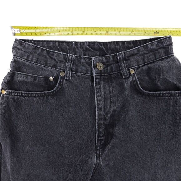 FREE PEOPLE The Ragged Priest Trip Skater Jeans 90s Wide Baggy Y2k Black Denim - Picture 3 of 7